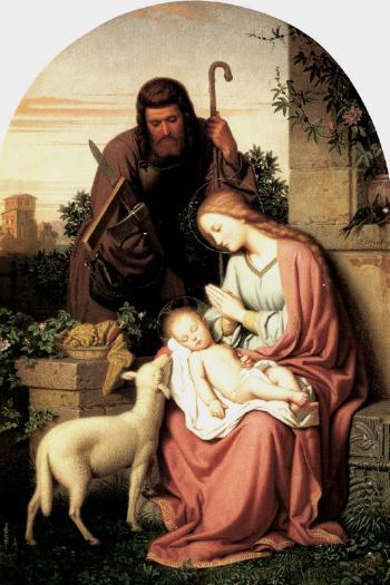 The Holy Family by 
																	Franz Ittenbach
