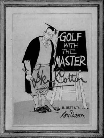 Golf with the Master, bookcover by 
																	Roy Ullyett