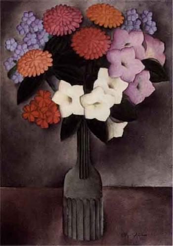 Flowers in a vase by 
																	Olga Nikolaevna Sakharova