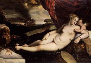 Venus et l'amour entoures d'attributs militaires by 
																			Gillis Congnet