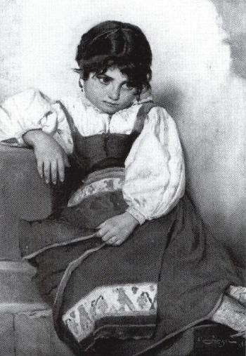 Italian girl by 
																	Heinrich Rauchinger