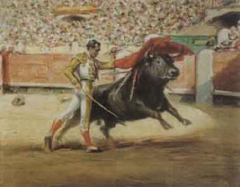 Bullfight by 
																	Santos Saavedra