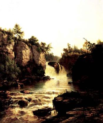 Ausable Falls by 
																	Frederick Rondel