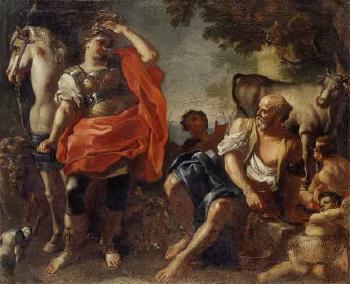 Erminia among the shepherds by 
																	Paolo de Majo