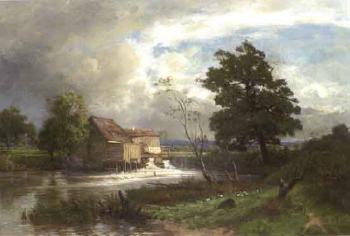Riverside mill by 
																	Otto Frolicher