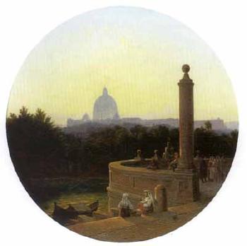 Rome, view from St. Peter's by 
																	Albert Zhamet