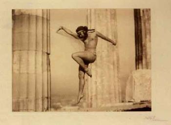 Dancer Nikolska in the Parthenon by 
																	 Nelly