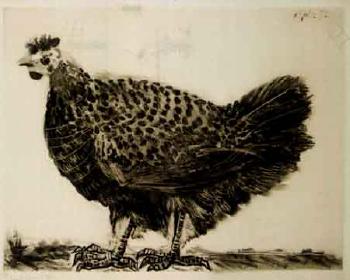 La poule by 
																			Pablo Picasso