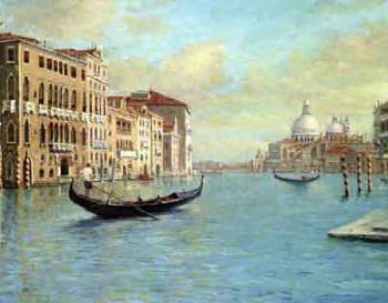 The Grand Canal, Venice by 
																	Francesco Notari