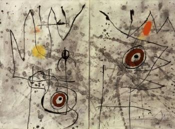 Courtisan Grotesque by 
																			Joan Miro