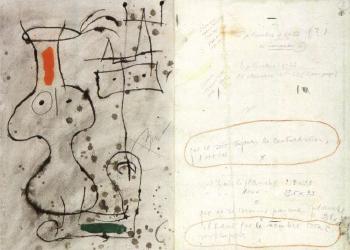 Courtisan Grotesque by 
																			Joan Miro