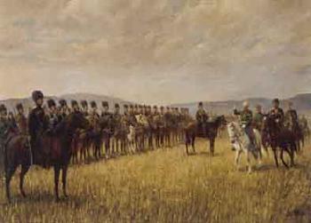 Addressing the troops by 
																	Nikolai Alexeievich Kasatkin