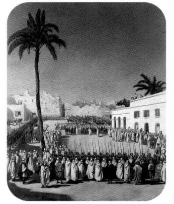 Revue militaire a Alger by 
																	 Rousseau de Sibille