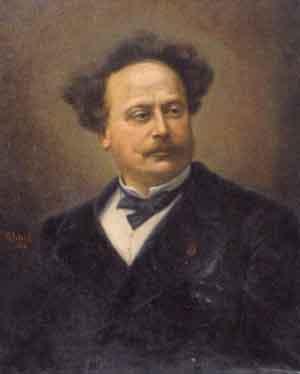 Portrait of Alexandre Dumas by 
																	Albert Usteri
