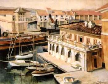 Le port de Toulon by 
																			Georges Tcherkessoff