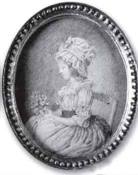 Lady Basset as a child by 
																	Johann Jakob Muller von Riga