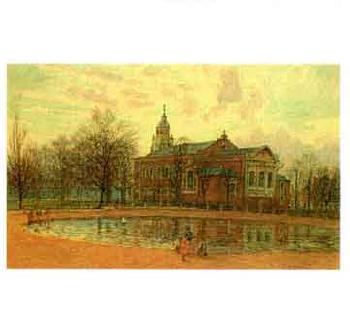 Clapham Common, with church by 
																	Fred Karr