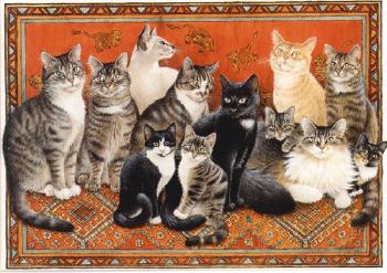 Twelve cats. Meet my cats by 
																	Leslie Anne Ivory