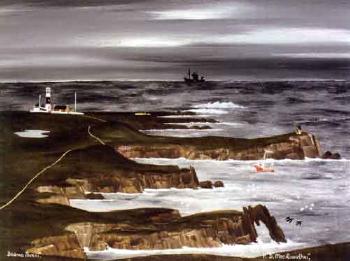 Beanna Thorai, a coastal scene off Tory Island by 
																			Patsy Dan Macruaidhri