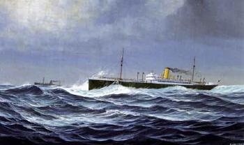 SS Jervis Bay, Aberdeen, Commonwealth Line, sunk by enemy action Nov 1940 by 
																	John Cromby