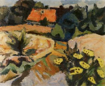 Fields in August by 
																	Willi Oltmanns