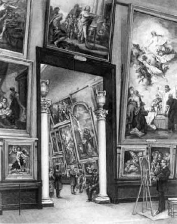 Vues de l'ancien musee de Lille by 
																			Adolphe Vasseur