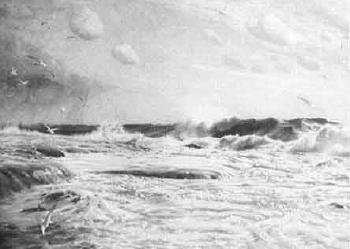 Coastal breakers by 
																	Clifford Hanney