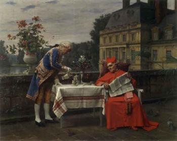 Cardinal's breakfast by 
																	Henri Adolphe Laissement