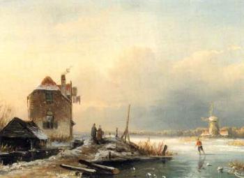 Winter in Holland by 
																	Hester Adriana Cornelia Zaalberg