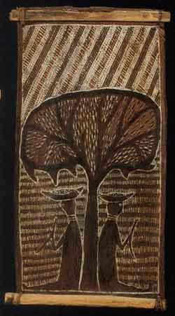 Wuradilagu Spirits Myth; Spirit beneath Djalama tree by 
																	Larry Maminyamanja
