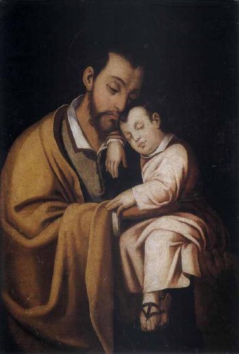 St Joseph and Child by 
																	Juan Sanchez Cotan