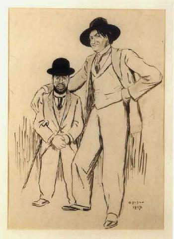 Toulouse-Lautrec and Forain by 
																	Ricardo Opisso Sala