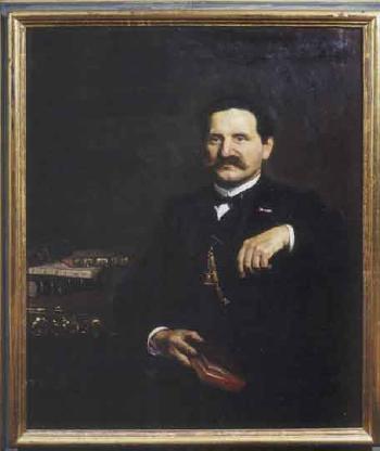 Portrait of Attilio Giovanni Gionini by 
																	Evaristo Cappelli
