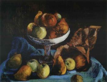 Still life of fruit by 
																	Desiderius Orban