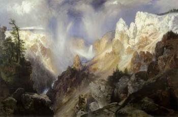 Mist in the Yellowstone by 
																	Thomas Moran
