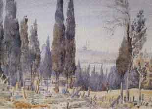 Cemetery at Peria, Constantinople by 
																	Augustus John Cuthbert Hare