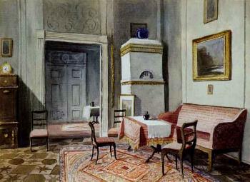 Salon interior by 
																	Tadeusz Nartowski