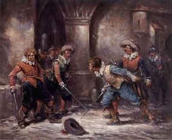 Musketeers scene by 
																			 d'Arsac