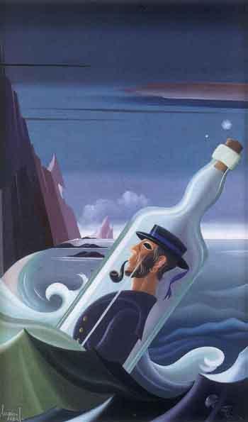 Seaman in a bottle by 
																	Urbano Lugris Vadillo