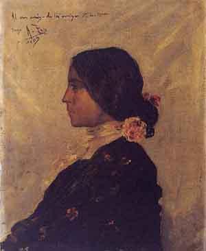 Portrait from profile by 
																	A Paja
