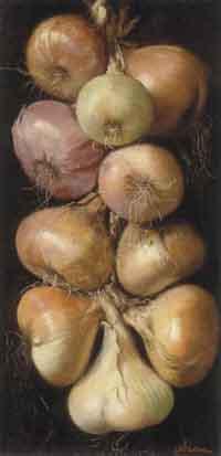 String of onions by 
																	 Ahlborn