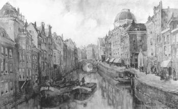 View of the Steiger, Rotterdam by 
																	Herman Cornelis Adolf Paradies