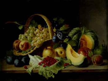 Still life of fruit by 
																	Francesco Malacrea