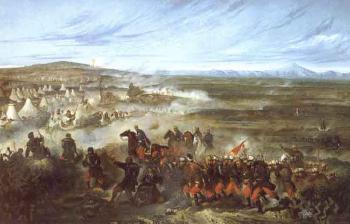 Tetuan battle by 
																	Francisco Javier Ortego y Vereda
