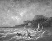 Seascape with sailing boats by 
																	Louis de Manoel