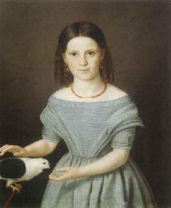 Portrait of the oldest daughter of the Heinen family - Aachen by 
																	Alois Venth