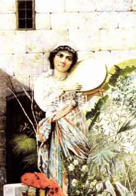 Tambourine girl by 
																	Luigi Maggiorani