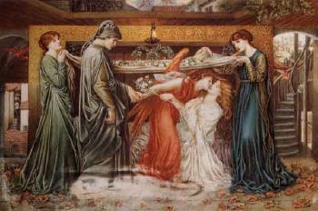 Dante's dream at the the time of the death of Beatrice by 
																	A Corsi Lalli