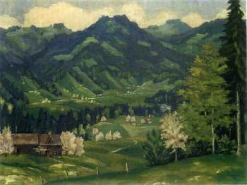 Landscape in Toggenburg by 
																	Albert Edelmann