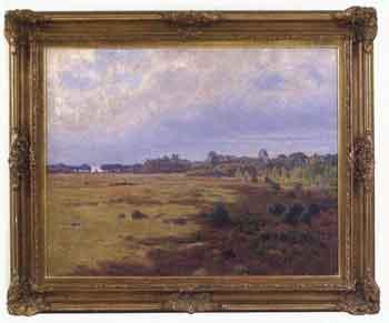 View towards Falsterbo church by 
																	Herman Osterlund